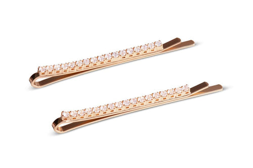 Load image into Gallery viewer, NuMe Sparkle Hair Pin Set of 2-  Rose Gold by NuMe
