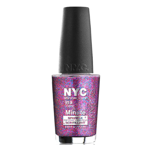 Load image into Gallery viewer, NYC In A New York Color Minute Sparkle Top Coat - Big City Dazzle
