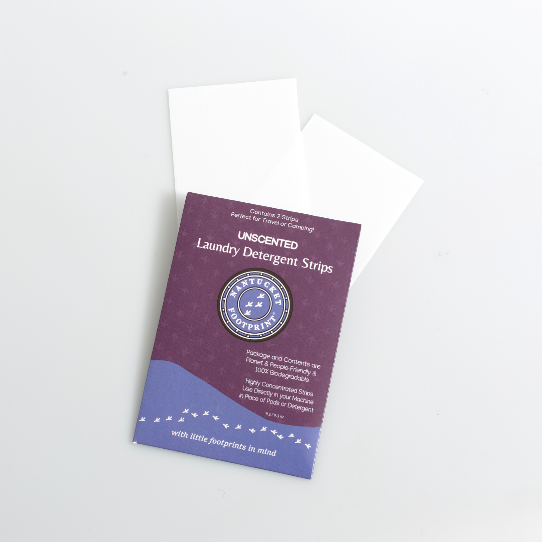 Travel Laundry Detergent Strips - 2 Strip Packs - Set of 6 - (12 Total Strips) by Nantucket Spider & Nantucket Footprint