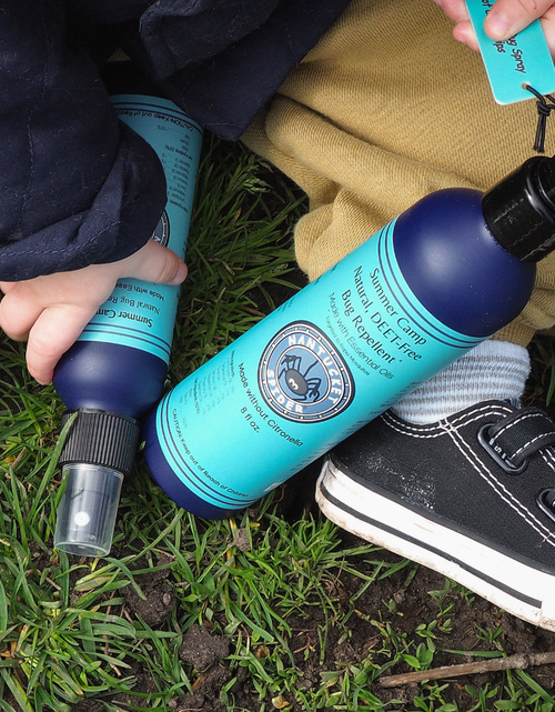 Load image into Gallery viewer, Summer Camp Bug Repellent Spray for Kids by Nantucket Spider &amp; Nantucket Footprint
