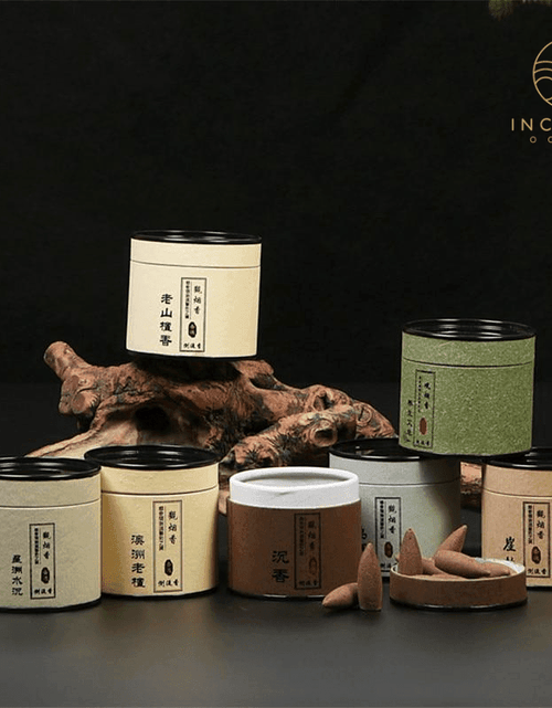 Load image into Gallery viewer, Natural Sandalwood Backflow Incense Cones by incenseocean

