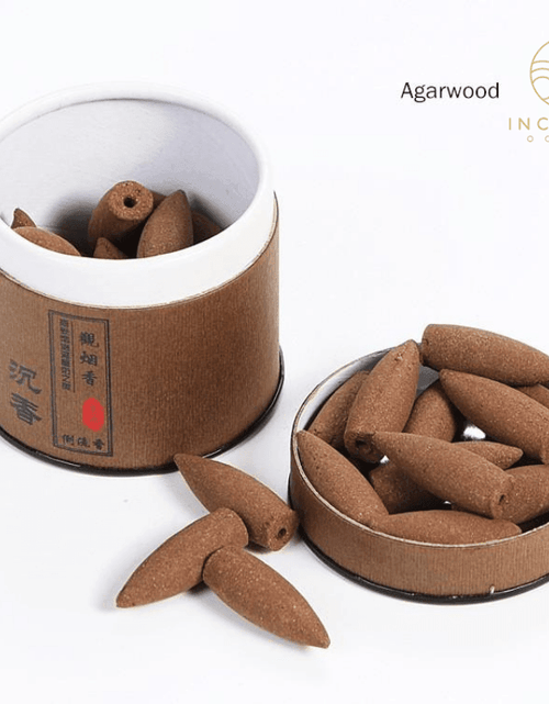 Load image into Gallery viewer, Natural Sandalwood Backflow Incense Cones by incenseocean
