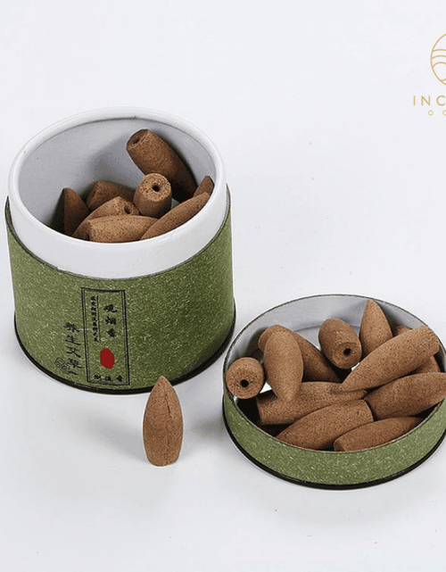 Load image into Gallery viewer, Natural Sandalwood Backflow Incense Cones by incenseocean
