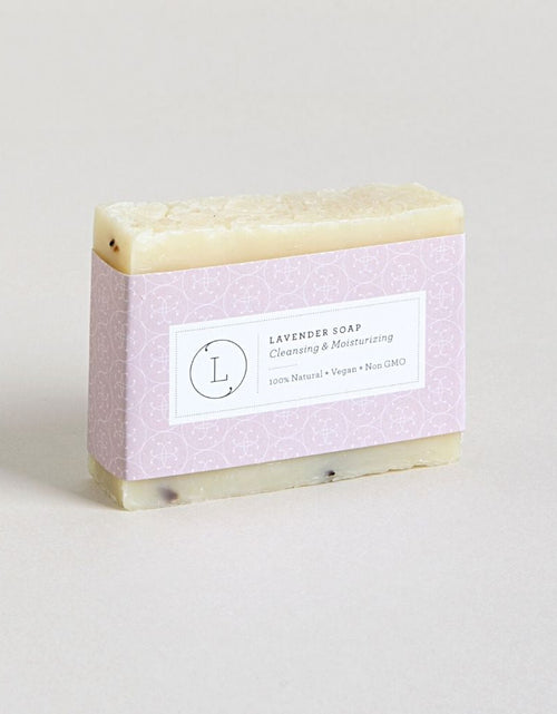 Load image into Gallery viewer, Lavender Soap Bar, Natural Handmade Soap, Vegan Skincare gift by Lizush
