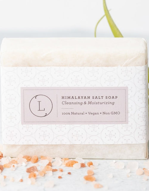 Load image into Gallery viewer, Himalayan Salt Soap Bar, Natural Unscented Soap, Vegan Handmade Soap by Lizush
