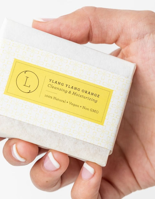 Load image into Gallery viewer, Natural Handmade Soap Bar, Orange Ylang Ylang Soap by Lizush
