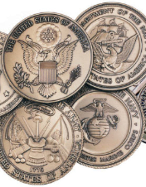 Load image into Gallery viewer, Navy Service Medallion, Brass Navy Medallion by The Military Gift Store
