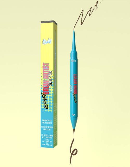 Load image into Gallery viewer, RUDE Ultimate Brow Artist - Pencil And Pen - Neutral Brown
