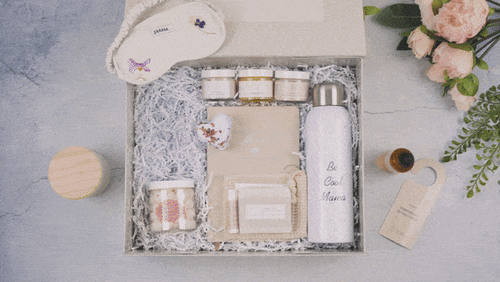 Load image into Gallery viewer, New Mom Gift, Pampering Natural Skincare gift for New Mom by Lizush
