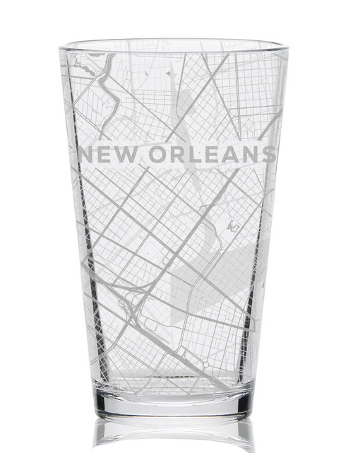 Load image into Gallery viewer, CITY STREET MAP Pint Glasses by LumEngrave
