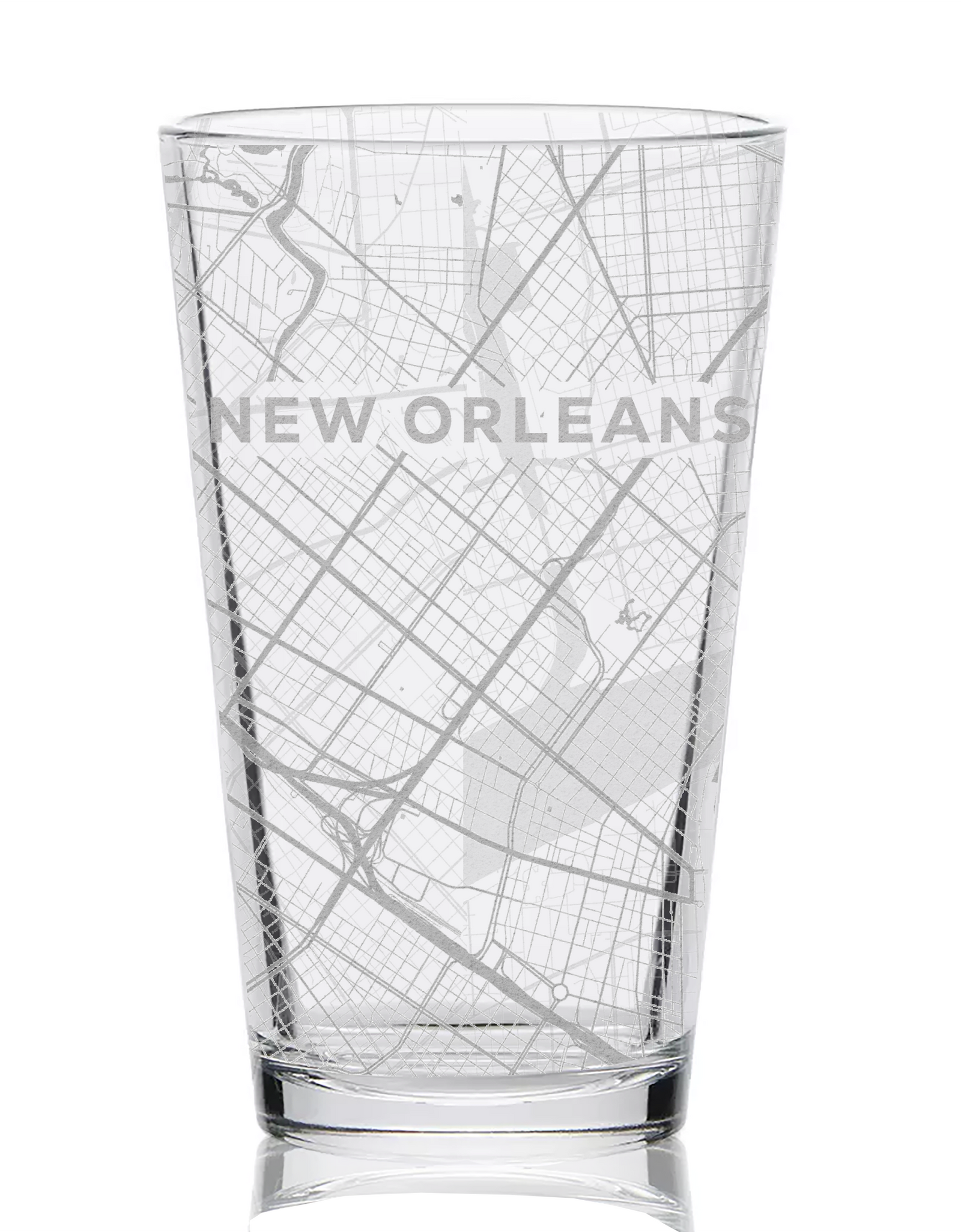 CITY STREET MAP Pint Glasses by LumEngrave