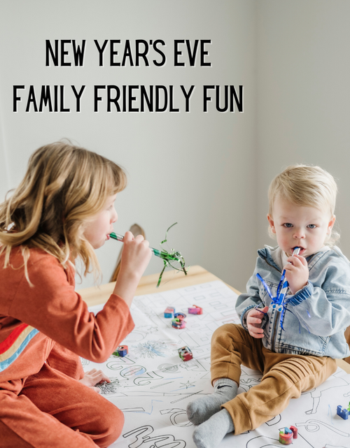 Load image into Gallery viewer, New Year 2024 Coloring Tablecloth by Creative Crayons Workshop
