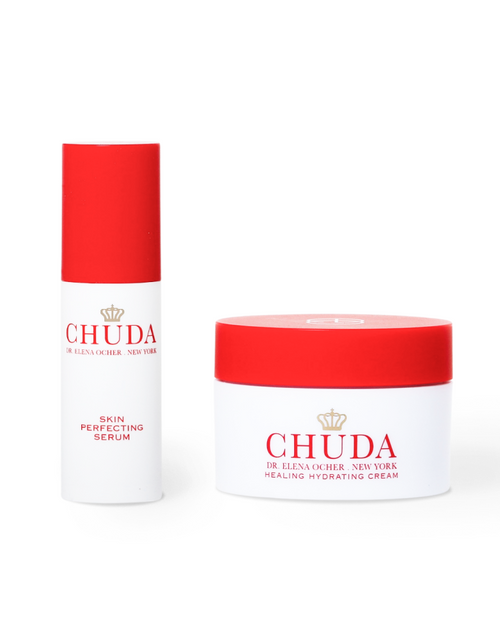 Load image into Gallery viewer, Skin Perfecting Serum + Healing Hydrating Cream 30ml by Chuda Skincare
