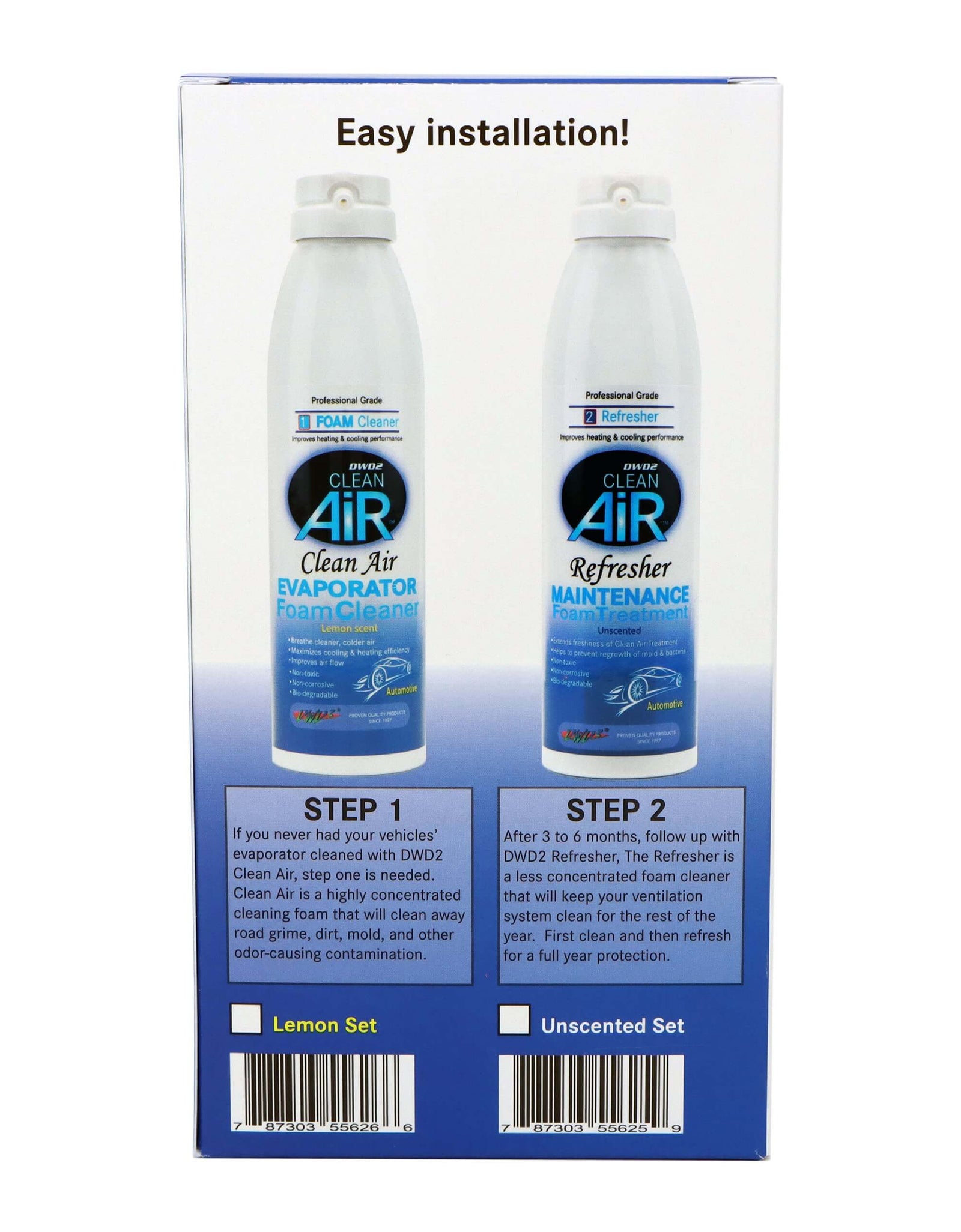 Clean Air® Car Kit - Provides up to 1 year of Clean, Healthy and Cooler Air by The DWD2 System, Inc.