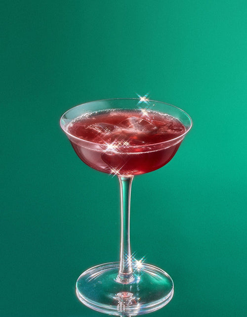 Load image into Gallery viewer, Vintage Crystal Coupe Glasses, Set of 2, Clear Radiance - Champagne, Martini, Cocktails - Hand Blown Classy Glass -Timeless Art Deco Design - Durable Sparkling Cocktail Barware, Home Bar (8 OZ) by The Wine Savant
