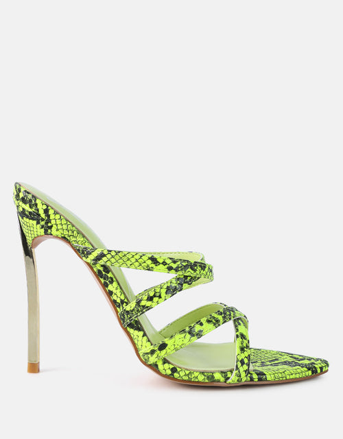 Load image into Gallery viewer, nightclub ready strappy stiletto heel sandals by London Rag
