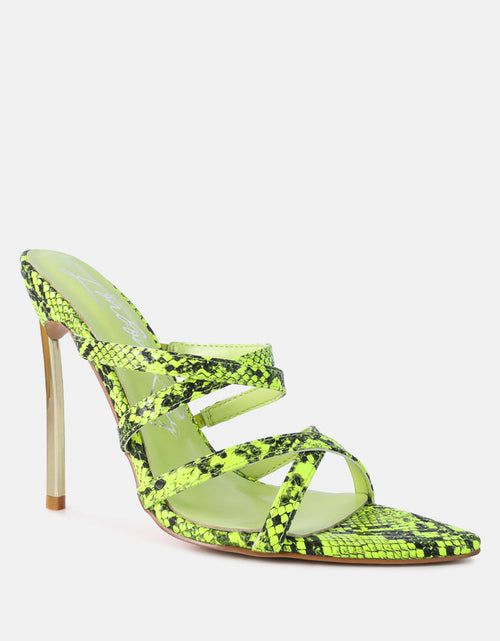 Load image into Gallery viewer, nightclub ready strappy stiletto heel sandals by London Rag
