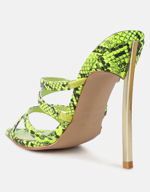 Load image into Gallery viewer, nightclub ready strappy stiletto heel sandals by London Rag
