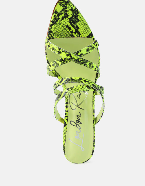 Load image into Gallery viewer, nightclub ready strappy stiletto heel sandals by London Rag
