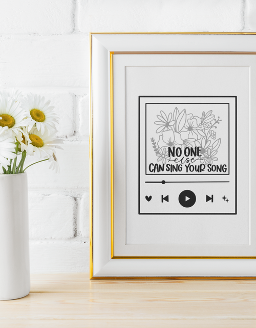 Load image into Gallery viewer, No One Else Can Sing Your Song Mental Health Inspirational Wall Decor Quote Print by WinsterCreations™ Official Store
