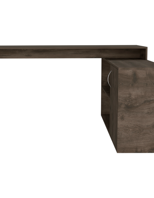 Load image into Gallery viewer, Antlia L-Shaped Writing Desk, Two Shelves, Single Door Cabinet by FM FURNITURE
