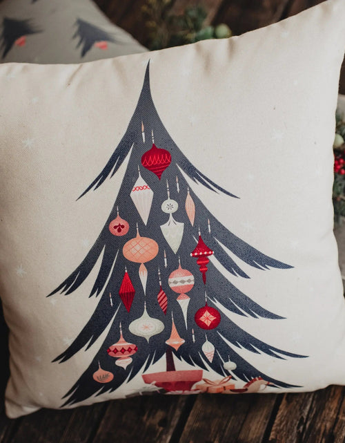 Load image into Gallery viewer, Nordic Christmas Tree Throw Pillow Cover | Christmas tree | Christmas Gifts | Room Decor | Mom Gift | Aaesthetic Room Decor | Room Decor by UniikPillows
