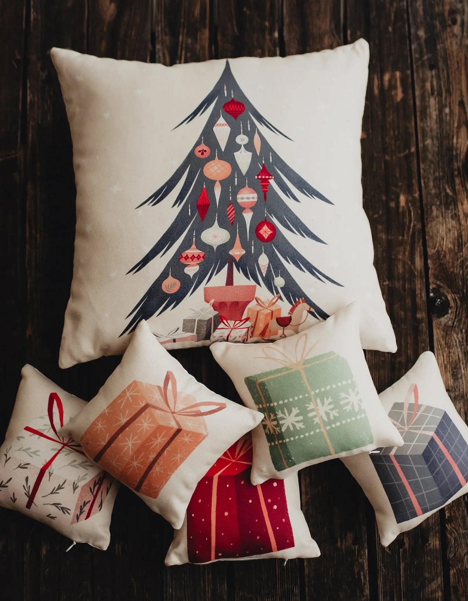 Nordic Christmas Tree Throw Pillow Cover | Christmas tree | Christmas Gifts | Room Decor | Mom Gift | Aaesthetic Room Decor | Room Decor by UniikPillows