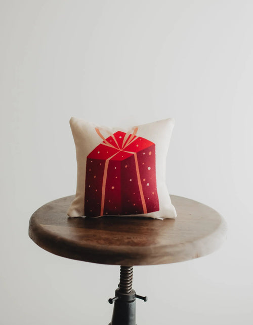 Load image into Gallery viewer, Nordic Mini Red Gift Pillow | 8x8 | Small Pillows | Small Throw Pillows | Sister Gift | Grandma Gift | Best Friend Christmas Gift | Mom Gift by UniikPillows
