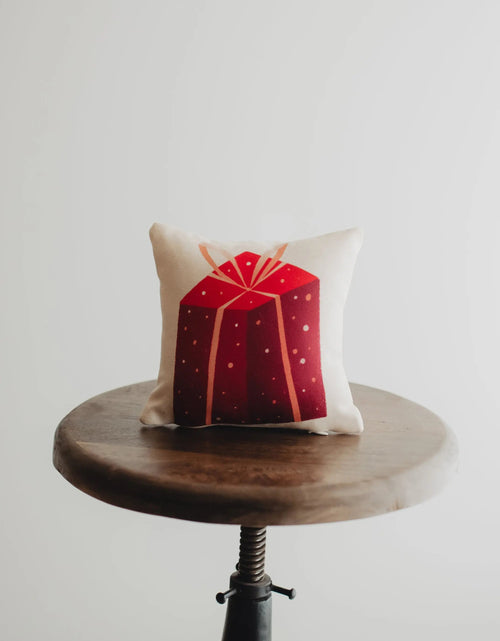 Load image into Gallery viewer, Nordic Mini Red Gift Pillow | 8x8 | Small Pillows | Small Throw Pillows | Sister Gift | Grandma Gift | Best Friend Christmas Gift | Mom Gift by UniikPillows

