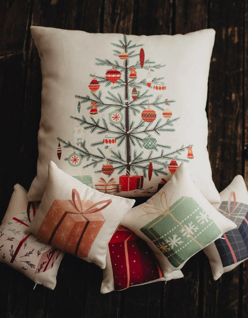 Load image into Gallery viewer, Nordic Pine Christmas Tree | Throw Pillow | Thank you Gift | Teacher Gift | New Home Gift | Grandma Gift | Mom Gift | Rustic Farmhouse Decor by UniikPillows
