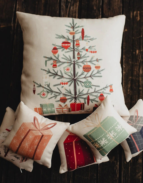 Load image into Gallery viewer, Nordic Pine Christmas Tree | Throw Pillow | Thank you Gift | Teacher Gift | New Home Gift | Grandma Gift | Mom Gift | Rustic Farmhouse Decor by UniikPillows
