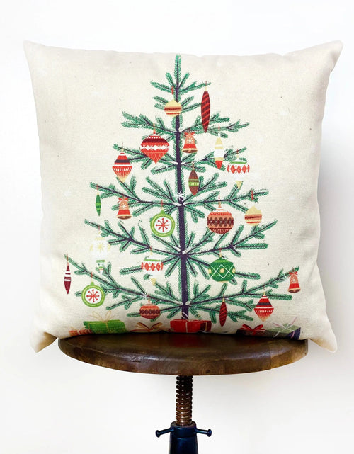 Load image into Gallery viewer, Nordic Pine Christmas Tree | Throw Pillow | Thank you Gift | Teacher Gift | New Home Gift | Grandma Gift | Mom Gift | Rustic Farmhouse Decor by UniikPillows
