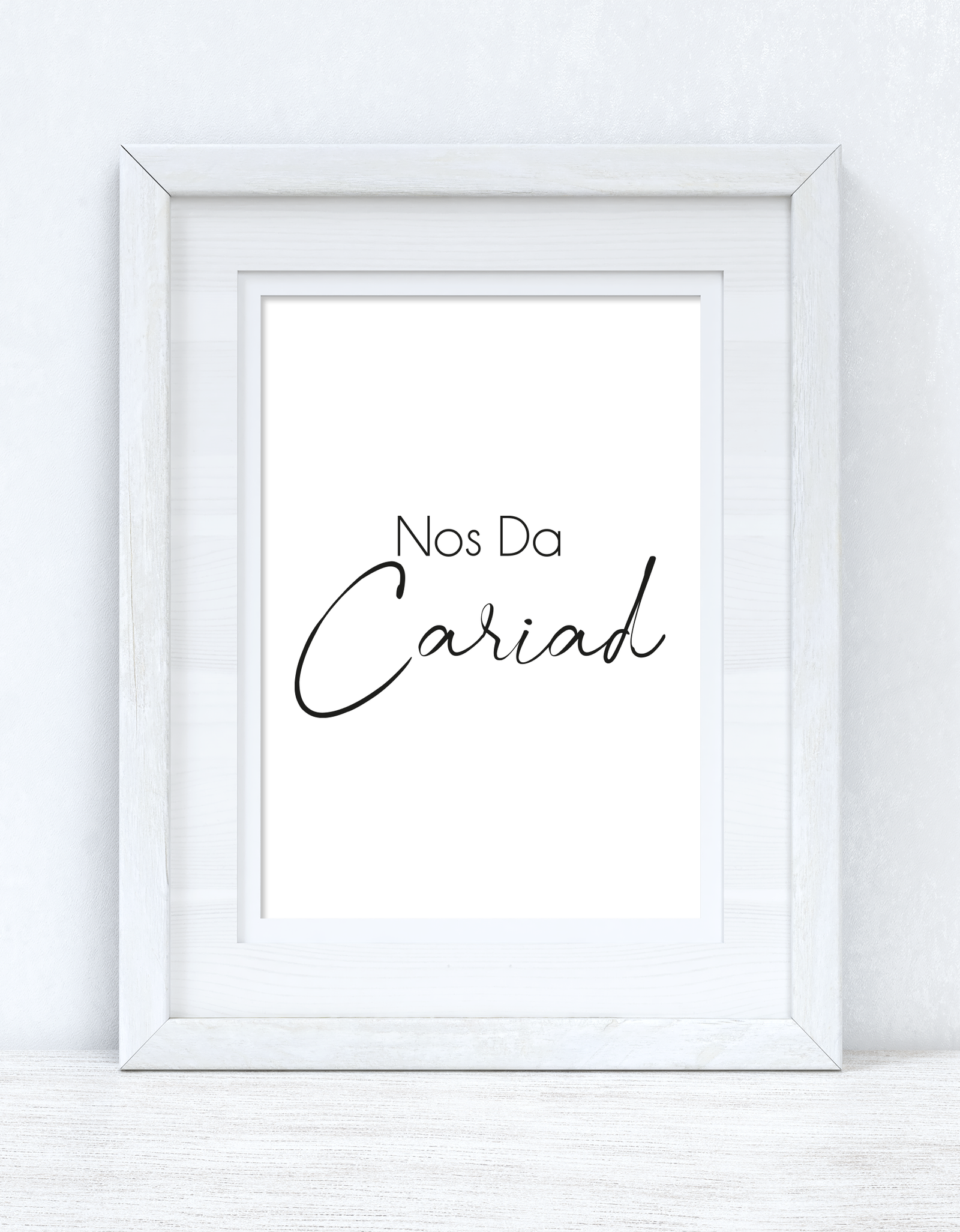 Nos Da Cariad Good Night Love Home Welsh Decor Wall Decor Print by WinsterCreations™ Official Store