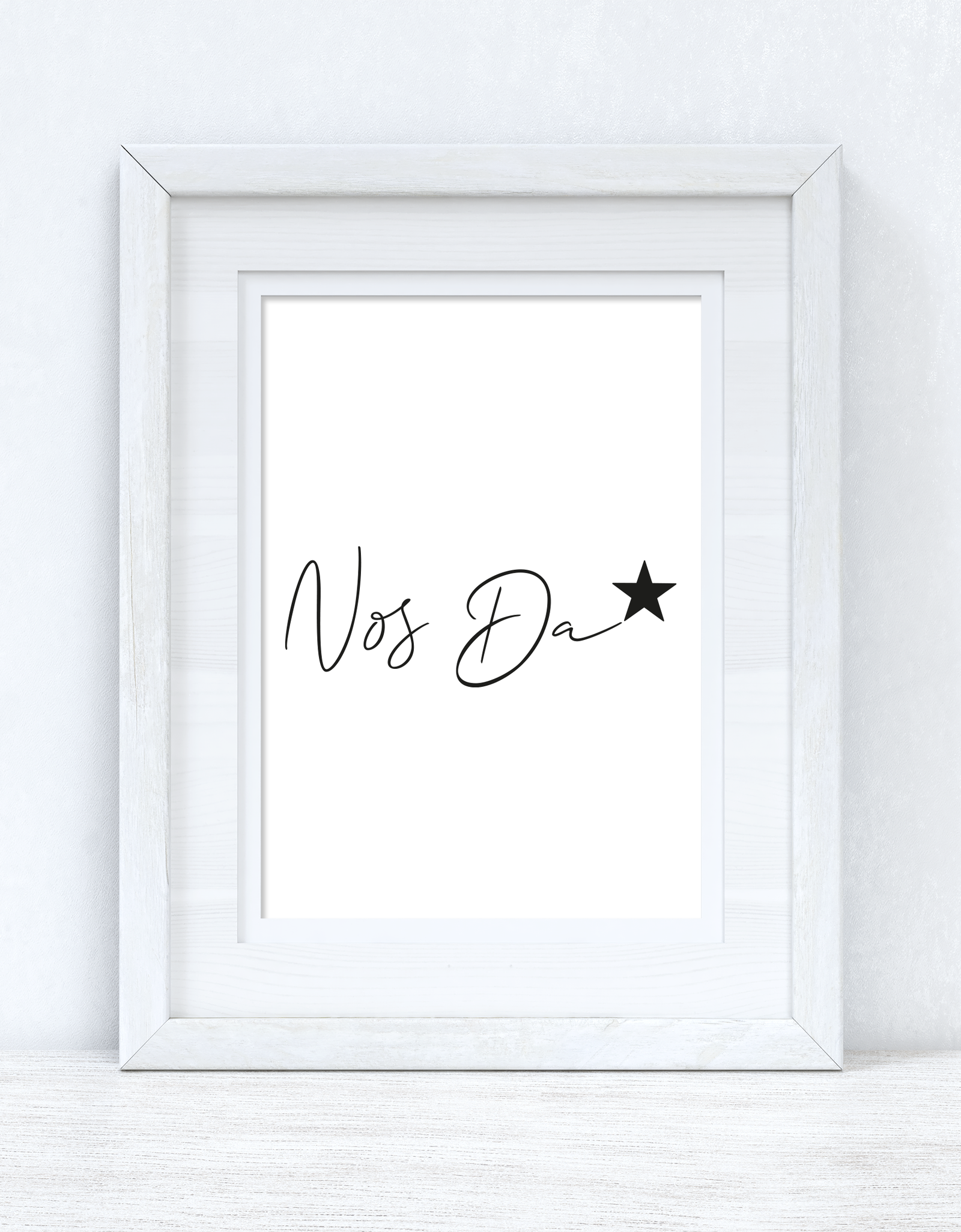 Nos Da / Good Night Home Welsh Decor Wall Decor Print by WinsterCreations™ Official Store