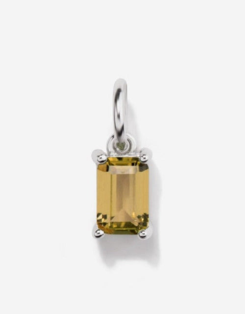 Load image into Gallery viewer, Citrine Silver Charm by Little Sky Stone
