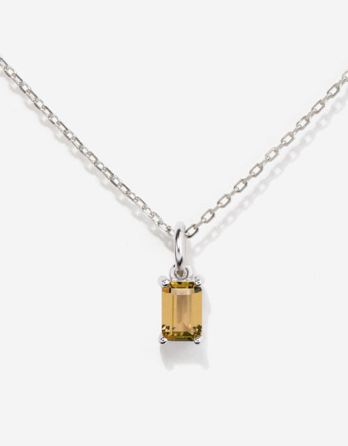 Load image into Gallery viewer, Citrine Silver Charm by Little Sky Stone
