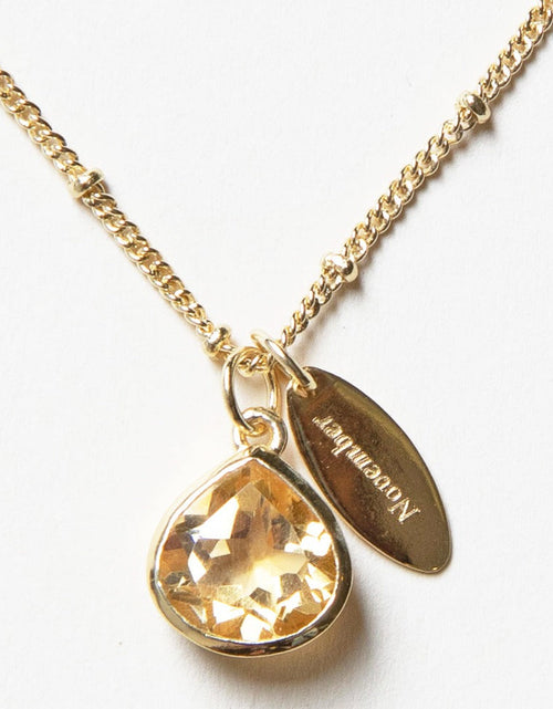 Load image into Gallery viewer, November Citrine Birthstone Necklace by Tiny Rituals
