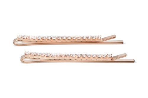 Load image into Gallery viewer, NuMe Sparkle Hair Pin Set of 2-  Rose Gold by NuMe
