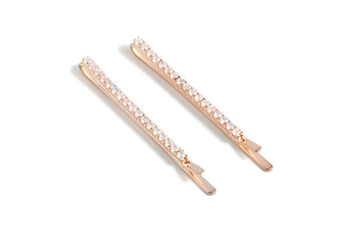Load image into Gallery viewer, NuMe Sparkle Hair Pin Set of 2-  Rose Gold by NuMe
