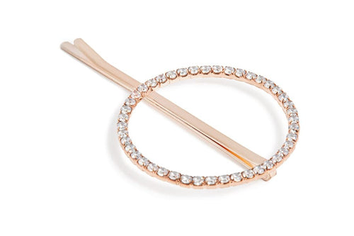 Load image into Gallery viewer, NuMe Open Circle Hair Pin - Rose Gold by NuMe
