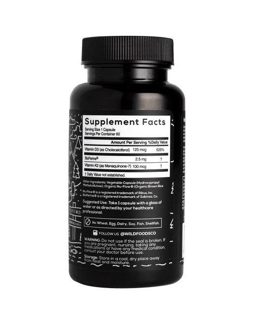 Load image into Gallery viewer, Wild Vitamin K2 &amp; D3 Case of 12 by Wild Foods
