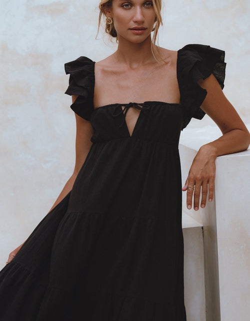 Load image into Gallery viewer, Nymph Bohemian Linen Maxi Dress by ELF
