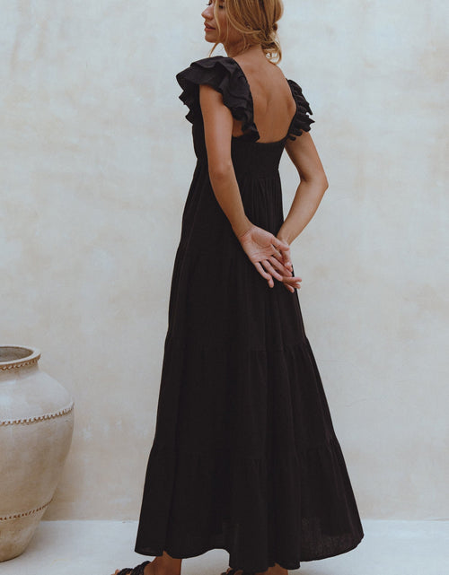 Load image into Gallery viewer, Nymph Bohemian Linen Maxi Dress by ELF
