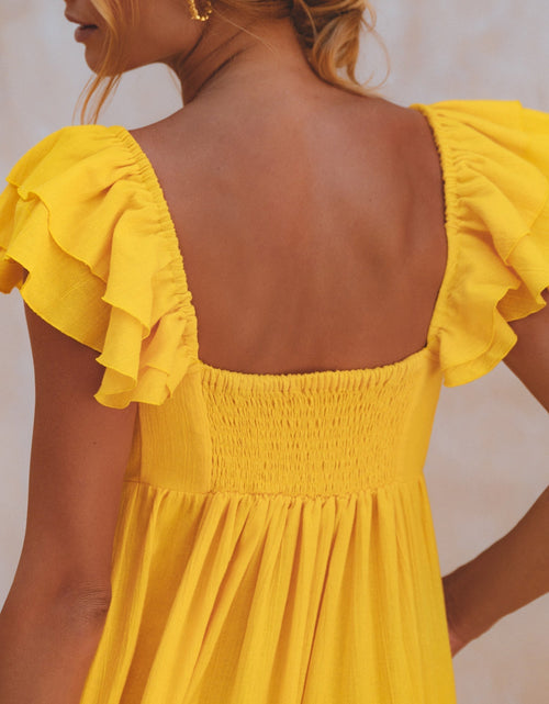 Load image into Gallery viewer, Nymph Bohemian Linen Maxi Dress by ELF
