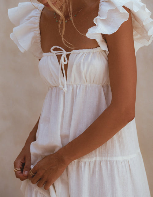 Load image into Gallery viewer, Nymph Bohemian Linen Maxi Dress by ELF
