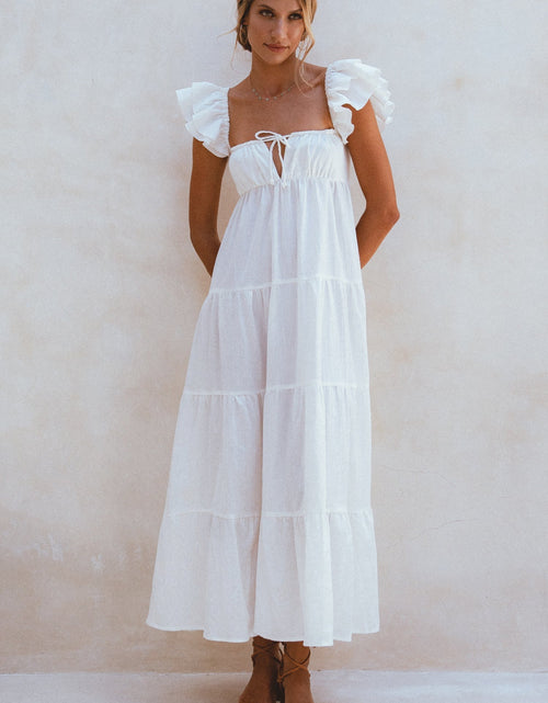 Load image into Gallery viewer, Nymph Bohemian Linen Maxi Dress by ELF
