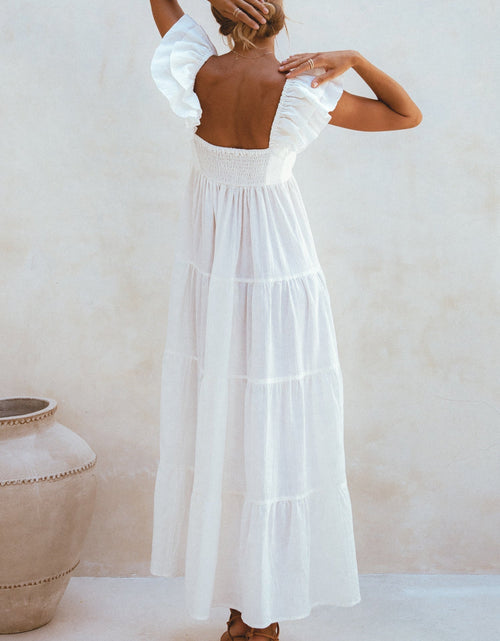 Load image into Gallery viewer, Nymph Bohemian Linen Maxi Dress by ELF
