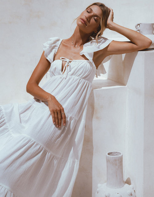 Load image into Gallery viewer, Nymph Bohemian Linen Maxi Dress by ELF
