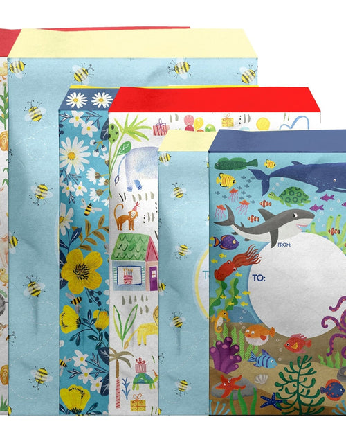 Load image into Gallery viewer, 12 Count Baby Decorative Foam Padded Mailing Envelopes by Present Paper
