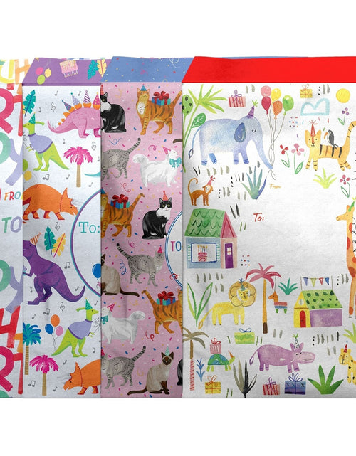 Load image into Gallery viewer, 12 Count Birthday Medium  Decorative Foam Padded Mailing Envelopes by Present Paper
